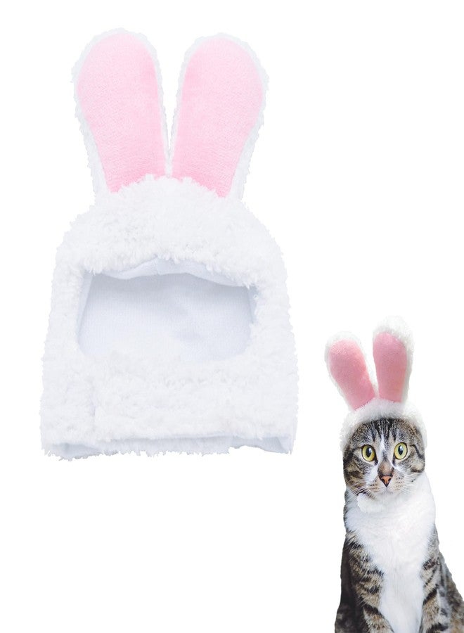 WALSKING Cat Costume Bunny Rabbit Hat with Ears for Cats & Small Dogs - Perfect Easter Halloween Christmas Pet Costume Accessory - Image 1